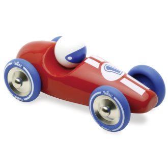 Vilac - GM versenyautó piros, kék kerekekkel - JátékManufaktúra