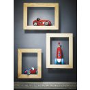 Vilac - GM versenyautó piros, kék kerekekkel - JátékManufaktúra