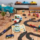 Vilac Fa autó Old Sport Compet - türkiz - JátékManufaktúra