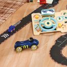 Vilac Fa autó Old Sport Compet - sötétkék - JátékManufaktúra