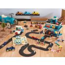 Vilac Fa autó Old Sport Compet - sötétkék - JátékManufaktúra