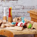 Vilac - Versenyautó Raoul nyuszival - JátékManufaktúra