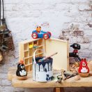 Vilac - Versenyautó Marcel medvével - JátékManufaktúra