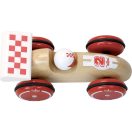 Vilac - Natúr XL versenyautó fehér szárnnyal - JátékManufaktúra