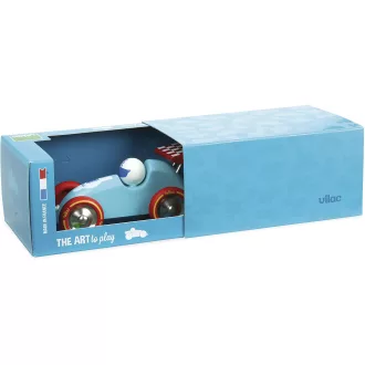 Vilac Húzható versenyautó - türkiz piros szárnnyal - JátékManufaktúra