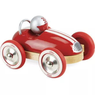Vilac - Piros vintage roadster fa autó - JátékManufaktúra