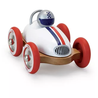 Vilac - Fehér vintage roadster fa autó - JátékManufaktúra