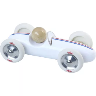 Vilac Fa autó - Nagy Grand Prix vintage fehér - JátékManufaktúra