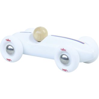 Vilac Fa mini autó Grand Prix vintage - fehér - JátékManufaktúra