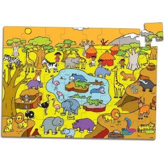 Vilac Fa puzzle - Szavanna - JátékManufaktúra