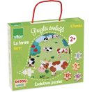 Vilac Fa puzzle - Tanyasi élet - 4 az 1-ben - JátékManufaktúra