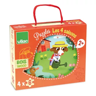 Vilac Fa puzzle - 4 évszak - JátékManufaktúra