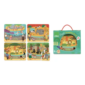 Vilac Fa puzzle - Állatkert - JátékManufaktúra