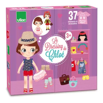 Vilac - Mágneses öltöztetős puzzle - Chloe - JátékManufaktúra