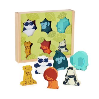 Vilac Fa figurák - Dzsungel - JátékManufaktúra
