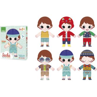 Vilac - Öltöztetős puzzle - Sacha - JátékManufaktúra