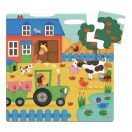 Vilac Fa készlet zábavných hier so zvieratkami 4 v 1 - JátékManufaktúra