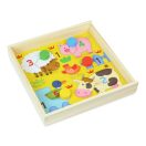 Vilac Fa készlet zábavných hier so zvieratkami 4 v 1 - JátékManufaktúra