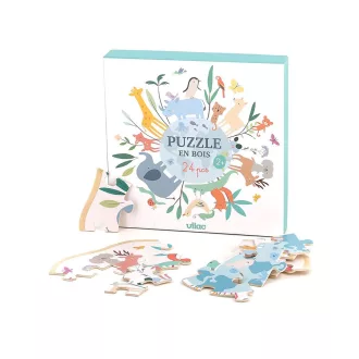 Vilac Kerek puzzle - Sarah Betz - A világ (24 db-os) - JátékManufaktúra