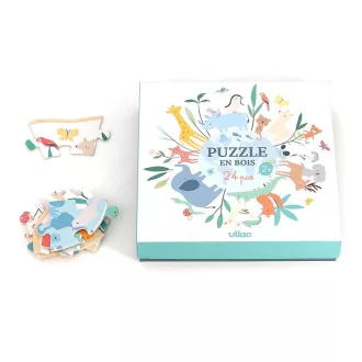Vilac Kerek puzzle - Sarah Betz - A világ (24 db-os) - JátékManufaktúra