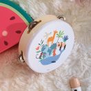 Vilac - Fa tamburin - A világ állatai, Sarah Betz - JátékManufaktúra