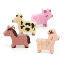 Vilac - Fa mágneses kirakó: Vidám állatok a farmon - JátékManufaktúra