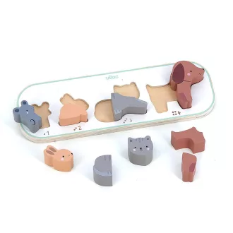 Vilac - Formaberakó puzzle - Számolós állatokkal (Sarah Betz) - JátékManufaktúra