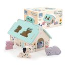 Vilac Fa formaillesztő - Házikó állatokkal - Sarah Betz - JátékManufaktúra