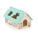 Vilac Fa formaillesztő - Házikó állatokkal - Sarah Betz - JátékManufaktúra