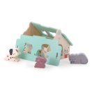 Vilac Fa formaillesztő - Házikó állatokkal - Sarah Betz - JátékManufaktúra