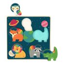 Vilac - Formaberakó puzzle - Állatos űrhajósok - JátékManufaktúra