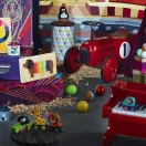 Vilac Színes állatos fa vonat - Andy Westface - JátékManufaktúra