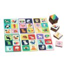 Vilac Szivárványos állatos fa bingó - JátékManufaktúra