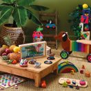 Vilac - Fa futóbicikli: Színes kutyus - JátékManufaktúra