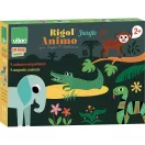 Vilac - Fa mágneses puzzle - Dzsungel állatai - JátékManufaktúra
