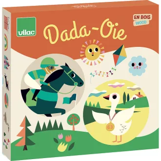 Vilac 2 az 1-ben fa társasjáték - JátékManufaktúra