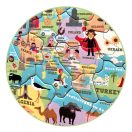 Vilac Mágneses térkép - Világ (Ingela P. Arrhenius) - JátékManufaktúra