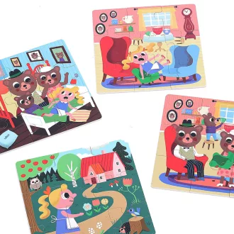 Vilac Fa puzzle - Aranyhaj - 4 az 1-ben - JátékManufaktúra