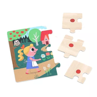 Vilac Fa puzzle - Aranyhaj - 4 az 1-ben - JátékManufaktúra