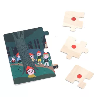 Vilac Fa puzzle - Hüvelyk Matyi - 4 az 1-ben - JátékManufaktúra