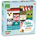 Vilac Fa hangkockák - Tenger - JátékManufaktúra