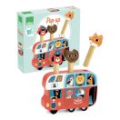 Vilac Fa kilövős játék - Állatos busz - JátékManufaktúra