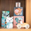 Vilac Toronyépítő kockákból - Michelle Carlslund - JátékManufaktúra