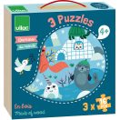 Vilac Fa puzzle - Világ állatai - JátékManufaktúra