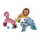 Vilac - Safari krokett játék: Mama és bébi állatok - JátékManufaktúra