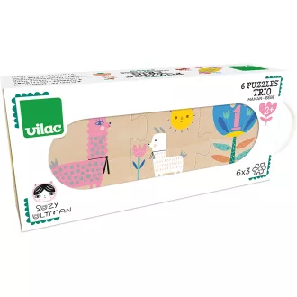 Vilac Fa puzzle - Anyuka és kicsinye - JátékManufaktúra