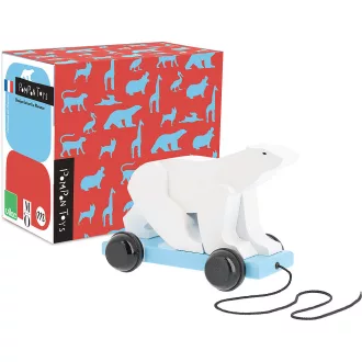 Vilac Húzható jegesmedve - Pompon - JátékManufaktúra