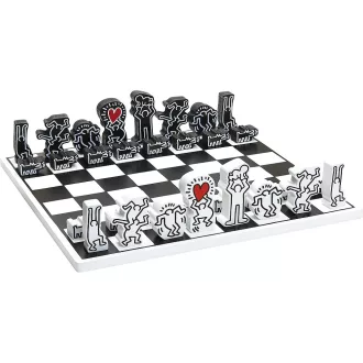 Vilac - Modern fa sakk Keith Haring designnal - JátékManufaktúra