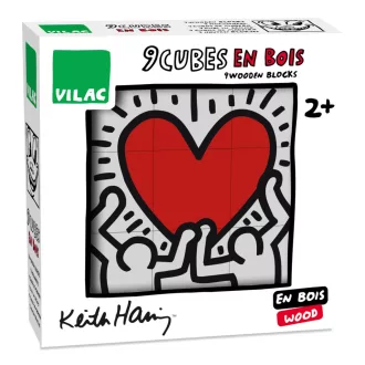 Vilac - Képes kockák - Keith Haring dizájn - JátékManufaktúra