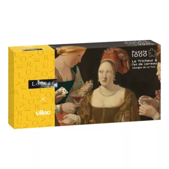 Vilac Puzzle - A kártyajátékos (1000 darabos) - JátékManufaktúra